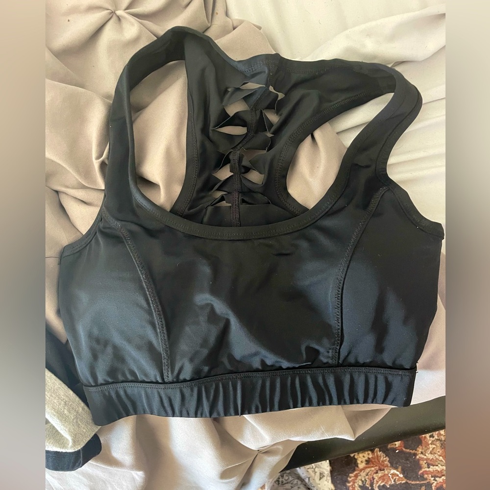L’urv black sports bra